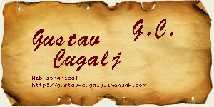 Gustav Čugalj vizit kartica